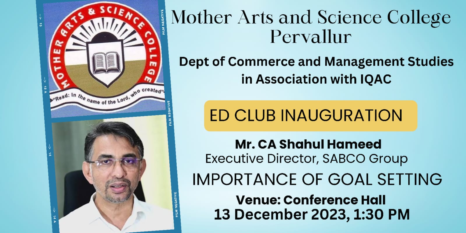 ED Club Inauguration